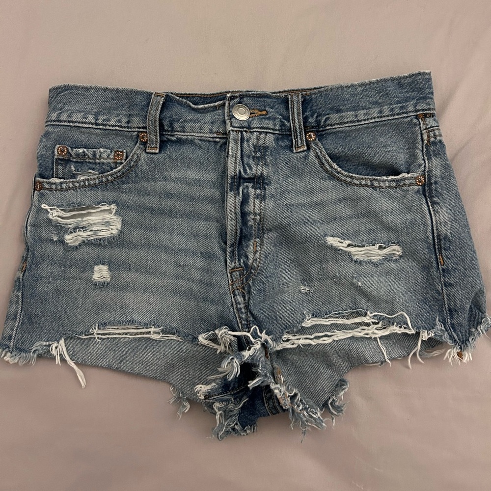 aéropostale denim boyfriend shorts
